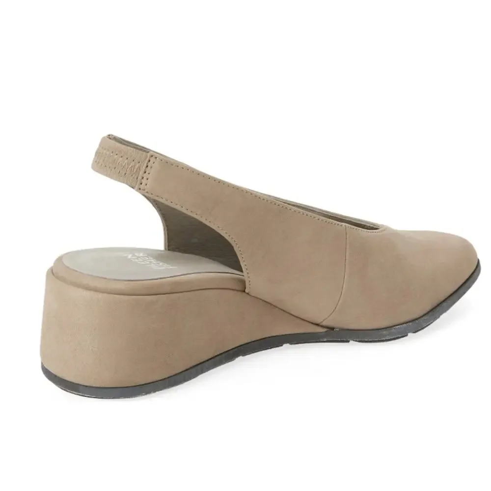 EILEEN FISHER Devi Tumbled Nubuck Leather Slingback